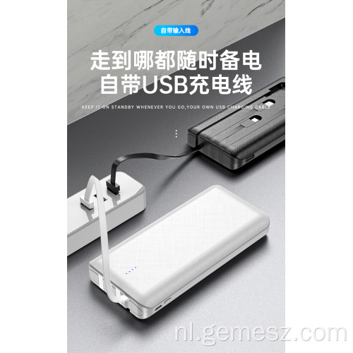 Oplader 10000mAh Powerbank met 2 USB-poorten